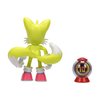 Sonic The Hedgehog 4-Inch Action Figure Modern Tails with Ring Item Box Collectible Toy