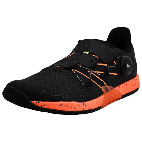 New Balance Men's Minimus Tr Boa V1 Cross Trainer, Blacktop/Blaze Orange, 12