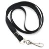 Beebel Black Lanyard Bulk Lanyards for Id Badges Flat Lanyard with Badge Clip Swivel Hook 50 Pack