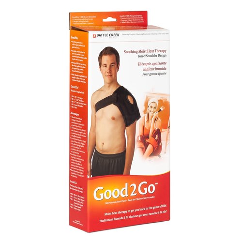 493- Battle Creek Good2Go™ Deep-Penetrating Moist Heat Wrap for Microwave, Shaped for Shoulders Simple-to-use, with Easy-Attach Strap for Holding it in Place During use