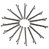 Dofash 100Pcs Bobby Pins Hair Pins Steel Hair Clips 3.5Cm/1.38" Hair Accessories For Girls (Black)