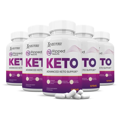 (5 Pack) Ripped Results Keto ACV Pills 1275MG Keto Support Blend Capsule Alternative to Keto ACV Gummies Formulated with Apple Cider Vinegar Extra Virgin Olive Oil Powder Green Tea Leaf 300 Capsules