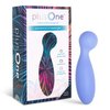 plusOne Personal Massager for Muscle Relaxation 10 Vibration Settings Waterproof Body Safe Silicone Ultra Hygienic Quick Charging USB Cable, Premium Periwinkle, 1 Count