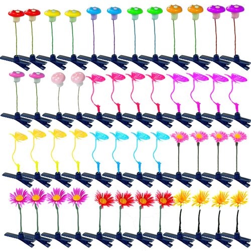 Bean Sprout Hair Clips Little Grasst Hairpins Funny Barrette Headwear Hair Accessories for Women Kids Girls Lady Home School Party Headwear (48pcs-3style)