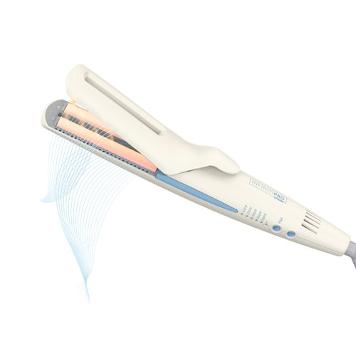 INFINITIPRO BY CONAIR QuadAir Flat Iron Hair Straightener, Damage Control with Single Pass Straightening, Quad Power is Four 1/2" Plates for Faster Styling and Less Damage