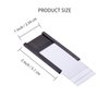 Eeoyu Magnetic Label Holders with Magnets Magnetic Data Card Holders with Clear Plastic Protectors for Metal Shelf, Whiteboard, Set of 50 (1 x 2 Inch)