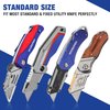 WORKPRO 50-Pack Utility Knife Blades with Dispenser, SK5 Steel Box Cutter, Standard Blades for Utility Knife Replacement