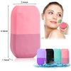 Ice Roller for Face and Eye, Upgraded Ice Face Roller Facial Beauty Ice Roller Skin Care Tools, Ice Facial Roller Gua Sha Face Massage, Silicone Ice Mould for Face Beauty Remove Fine Lines (Black)