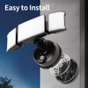 Olafus 60W Flood Lights Dusk to Dawn Outdoor Lighting, IP65 Waterproof LED Security Light with Photocell, 6000LM Dusk Dawn Outside Light, 6500K Black Exterior Floodlight for Yard Garden Porch Backyard