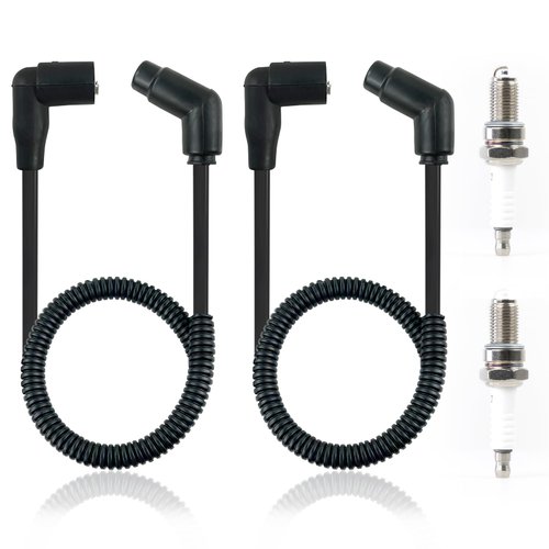 15in/24.4in Spark Plug Wire For Can-Am Renegade 500 570 650 800 800R 1000 Outlander 330 400 500 570 650 800 1000 Maverick Trail 800 800R 1000 Defender HD10 HD8 Commander 800 800R 1000 Traxter HD8 HD10