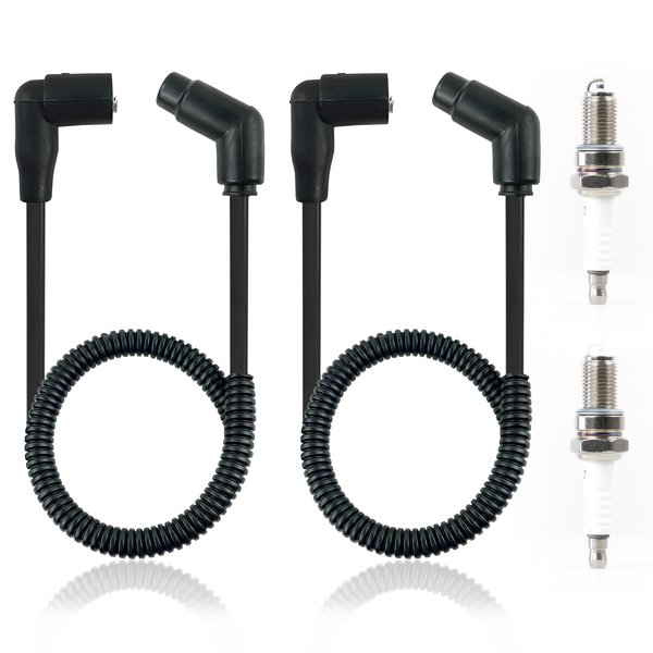 15in/24.4in Spark Plug Wire For Can-Am Renegade 500 570 650 800 800R 1000 Outlander 330 400 500 570 650 800 1000 Maverick Trail 800 800R 1000 Defender HD10 HD8 Commander 800 800R 1000 Traxter HD8 HD10