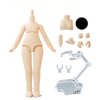 XiDonDon 1/12 Scale BJD Doll Body 9.6cm/11cm YMY2 Body Action Figures Replacement Body Doll Accessories (Milky White,11cm)