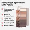 Kaely 6 Color Mini Nude Brown Neutral Eyeshadow Palette Makeup, Highly Pigmented Eye Shadow Palette Waterproof, Natural Matte Eye Shadow Palette, paleta de sombras de ojos, Vegan & Cruelty-free, 10