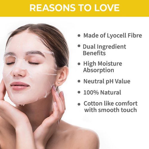 Nykaa Naturals Skin Secrets Bubble Sheet Mask, Honey and Lavender, 0.67 oz - Sheet Face Mask for Acne - Reduces Dark Spots - Moisturizing Face Mask