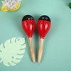 Maracas, Wooden Shaker Musical Percussion Instrument for Adult Kids Babies Toddlers, Ladybird