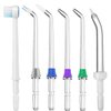 6 Pcs Classic Jet Tip Set, Replacement Tips and Water Flossers and Brush Heads for Compatible Waterpik Water Flosser, Oral Irrigators Accessories