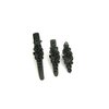 Small tiny black metal filigree hair pin alligator clip barrette for fine thin (Clip quantity: 2 clips, Pattern: 2.4 inches)