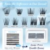 Lash Clusters 84 Pcs Cluster Lashes Eyelash Clusters DIY Cluster Eyelash Extensions Individual Lashes Thin Band & Soft(Gale,C-8-16mix)