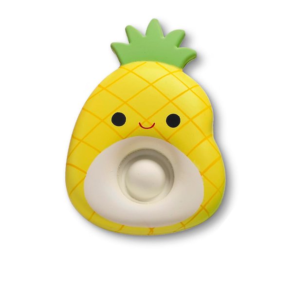 Top Trenz Slow-Rise Squishy Cloud Pop - Squishmallows Maui The Pineapple - Stress-Relieving Sensory Toy, Ideal for Classroom Focus, Party Favors, & Engaging Hand Activity, Tropical Pineapple Design