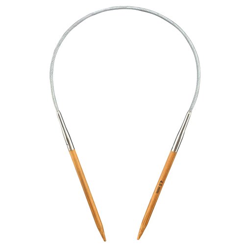 Mdoker Bamboo Circular Knitting Needle Size 7 16 Inch Circular Knitting Needles for Handmade Knitting DIY and Any Weaven Yarn Projects(US Size 7,4.5mm)