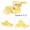 Higherbros Realistic Fake Snake Toy Rubber Gag Toys- Python Snake Action Figure for Halloween Prank Props, Fake Snake Scare Birds and Squirrels, Boa Constrictor Figurine Scary Prank Toys for Kids