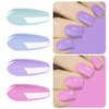 Vishine Gel Nail Polish Set - 4 Pastel Creme Color Spring Summer Baby Blue Lavande Lilac Violet Nail Gel Nail Art Long-lasting Salon DIY Manicure 8ml C030