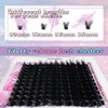 SZYZKJ Eyelash Extension kit Lash Cluster 3D Effect Thick Volume Eyelash Extensions Kit 144pcs D Curl Lashes Cluster Kit 12-18mm Mix Individual Lashes Cluster Kit Eyelash Cluster Lash Extension Kit