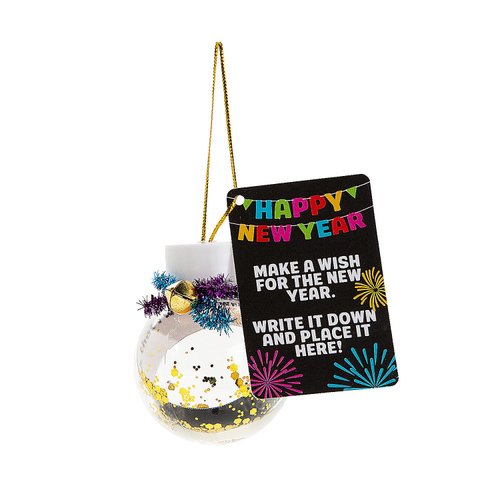 New Year's Eve Wishing Ornament Craft Kit, Makes 12