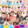 GOYOSWA Dog Birthday Party Supplies, Dog Party Decorations Dog Themed Birthday Party Supplies Includes 1 Birthday Banner, 6 Dog Honeycomb Centerpieces, 6 Hanging Swirls with 6 Dog Cutouts Decorations