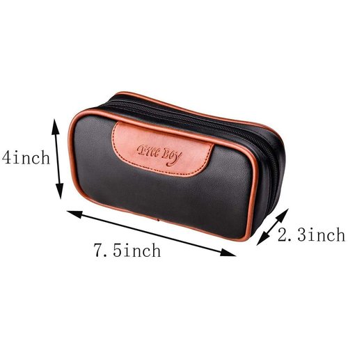 Free Boy Leather Tobacco Smoking Pipe Pouch/Bag Holder 2 Tobacco Pipes and Other Accessories