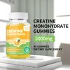 novomins Creatine Monohydrate Gummies 5000mg for Men & Women, Chewables Creatine Monohydrate for Muscle Strength, Muscle Builder, Energy Boost, Pre-Workout Supplement(90 Count)-Pineapple Flavor.