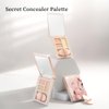 MilleFee Secret Concealer Palette 01 Cover Green, High Coverage, for Dark Circle, Redness, Blemishes, Dullness