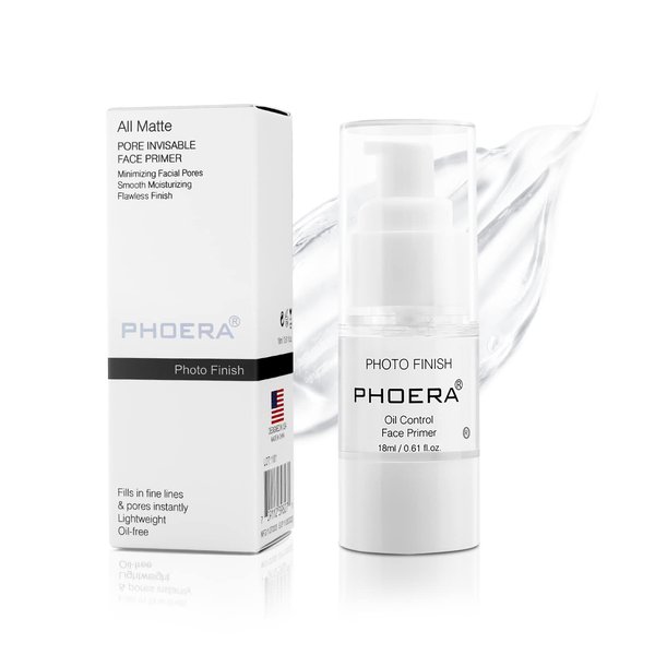 PHOERA Primer Face Foundation Primers,Face Primer for Makeup Long Lasting Hydrating Smoothing Isolated Moisturizing Oil Free Effect Make Up Base Matte Makeup Primer (18ml)