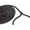Attwood 117608-7 Premium Double Braided Nylon Dock Line, 3/8-Inch Thick, 20 Feet Long, Pre-Spliced One End, Black