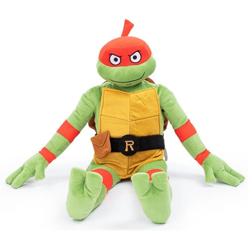 Jay Franco Nickelodeon Teenage Mutant Ninja Turtles Raphael Plush Pillow Buddy - Super Soft Stuffed Character Pillow - Polyester Microfiber, 26 Inches