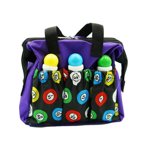 Yuanhe Bingo Dauber Bags with 6 Pockets Purple Bingo Tote Bag …