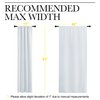 NICETOWN Bedroom Curtain Panels - Window Treatment Thermal Insulated Rod Pocket Room Darkening Curtains/Drapes for Bedroom (2 Panels, 42 by 63, Platinum - Greyish White)