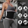 JBT Waist Trainer for Women Sauna Suit Waist Trimmer for Women Tummy Control Sequins Sauna Belt Lower Belly Fat (Silver, XXXL)