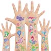 EMOME 240+ Styles Mermaid Sea Animal Glitter Tattoos for Kids, Temporary Tattoos for Girls Mermaid Birthday Party Decorations Favors Supplies, Ocean Themed Party Decorations Games (20 Sheets)