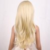 PATTNIUM Kids Girls Blonde Wig Long Wavy Light Blonde Wig for Kids Child Blonde Long Wig with Bangs Synthetic Wig with Wig Cap