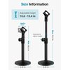 InnoGear Desktop Microphone Stand, Upgraded Adjustable Table Mic Stand with Mic Clip and 5/8" Male to 3/8" Female Screw for Blue Yeti Snowball Spark & Other Microphone