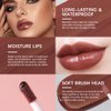 Fovcos Professional Makeup Butter Lip Gloss, Moisturizing Lip Glow Oil, Hydrating Lip Balm, Lip Tint Stain, Lip Plumping Gloss, Non-Sticky Long Lasting Lip Oil Gloss (#1)
