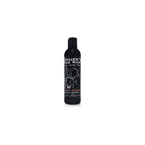 Chuck's Hog Wash - All Natural Beard and Body Wash - The Viking Scent, 8 oz - Leaves Your Beard Softer than its Ever Been and is Suitable for Daily Use