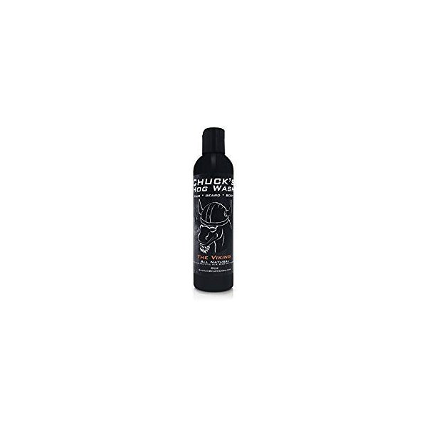 Chuck's Hog Wash - All Natural Beard and Body Wash - The Viking Scent, 8 oz - Leaves Your Beard Softer than its Ever Been and is Suitable for Daily Use