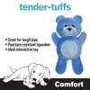 SmartPetLove Tender-Tuffs - Comfort Plush - Tough Dog Toy - Proprietary TearBlok Technology - Soft Blue Bear with Squeaker