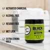 Rolda Black Styling Hair Gel - Medium To Strong Hold With Medium Shine For a Wet Slicked Back Look With All Day Hold - Activated Black Charcoal Covers Grey Hair Instantly 17.6oz