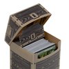 Commander's Cache Giant Deck Box with Divider - Holds 120+ Double Sleeved EDH Trading Cards | TCG Pro Plastic Deck Protector & Storage Accessory - Compatible with All Popular Card Games