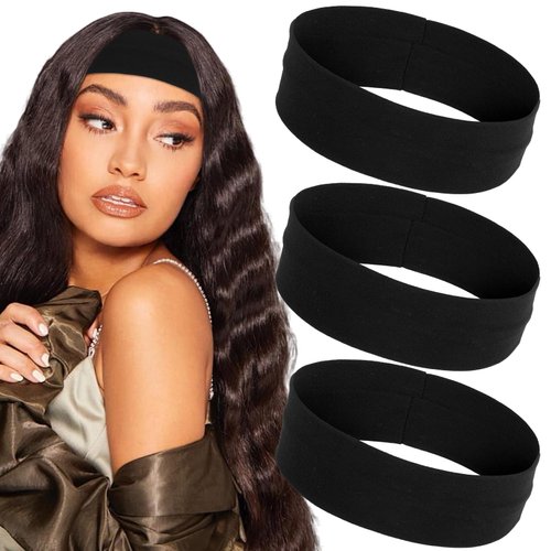 Mabor Wide Headbands for Women, 3PCS Non Slip Sports Wide Headband Elastic Hair Bands for Hair Stretchy Sweat Headband Soft Headbands Hair Accessories for Workout Running Working
