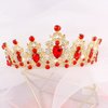 SuPoo Birthday Girl Sash and Crown Princess Crown Red Birthday Tiara Birthday Girl Headband Crown for Girls Happy Birthday Decorations Accessories