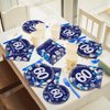96 Pcs 60th Birthday Party Supplies Navy Blue and Silver Birthday Plates 60th Birthday Paper Tableware Happy Birthday Party Plates and Napkins Forks Blue Birthday Table Decorations for 24 Guests